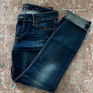 Dark Blue Lucky Brand Ankle Jeans